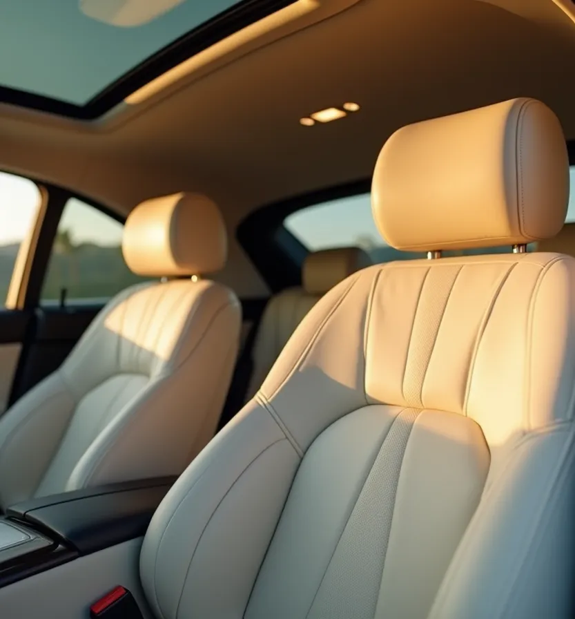 Luxury chauffeur vehicle interior
